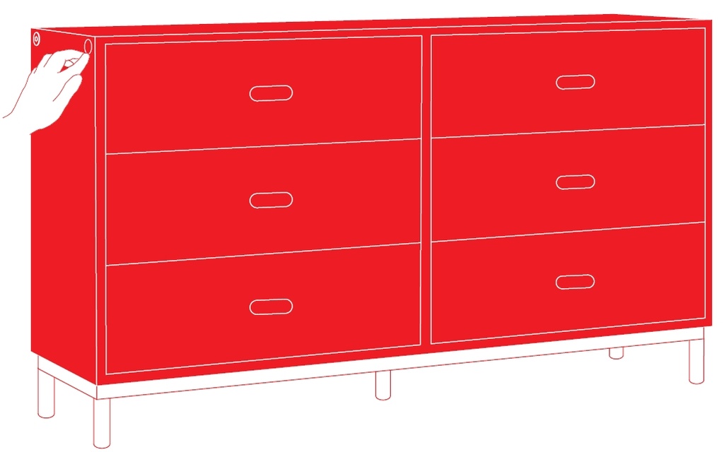 Sideboard - Bild - Möbelkappen zur Abdeckung