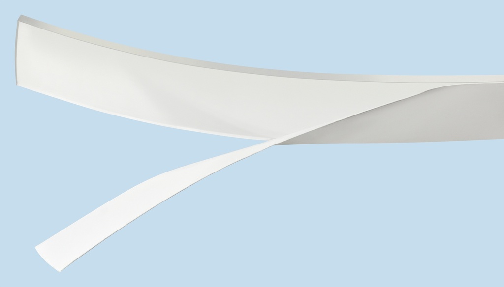 Elastikpuffer/Polyurethan - Streifen, transparent | (L) 5,5 m (B) 15mm (H) 1,6 mm