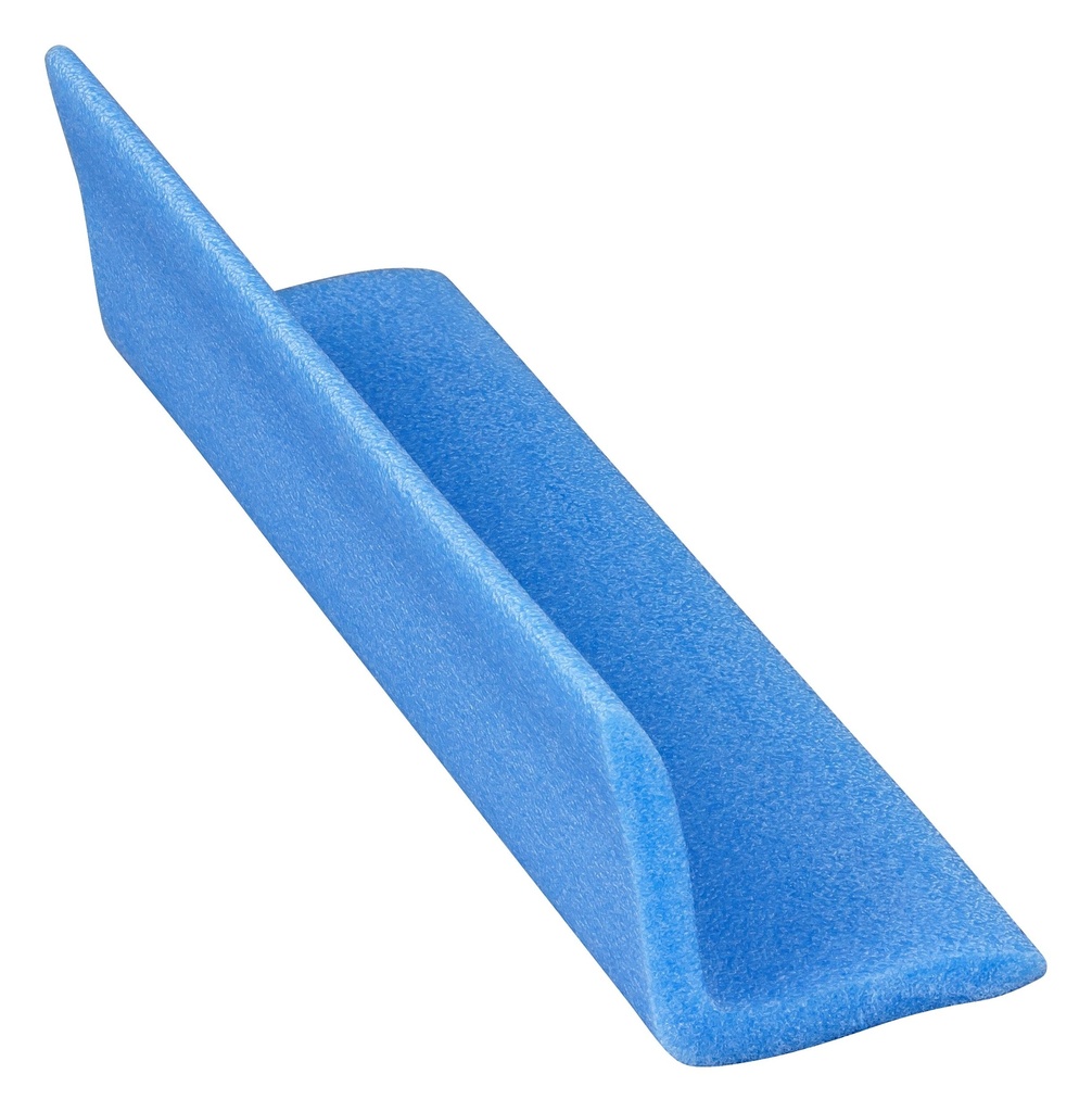 Kantenschutz L-Winkel aus PE-Schaum, blau | 75 x 75 x 1000 mm