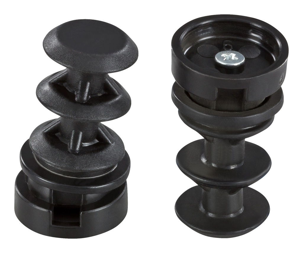 QuickClick Basis-Gelenk z. Einstecken, schwarz | Ø-Stahlrohr: 22mm (außen) 18 mm (innen) | 20 Stk.