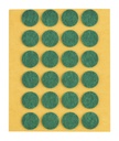 Filzgleiter selbstkl. SOFT - 1,0 mm stark, grün