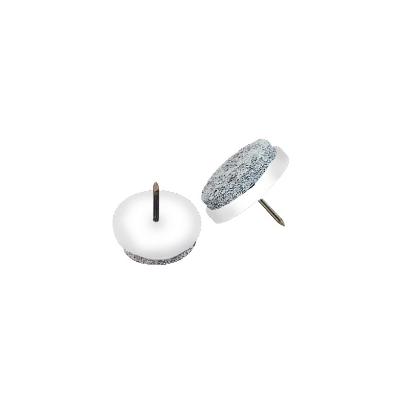 Filzgleiter z. Nageln (100 Stk.) | weiß | Ø 28 mm