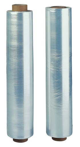 Hand-Stretchfolie, transparent, 1a-Qualität | Stärke: 20 my (B) 500mm (L) 300m