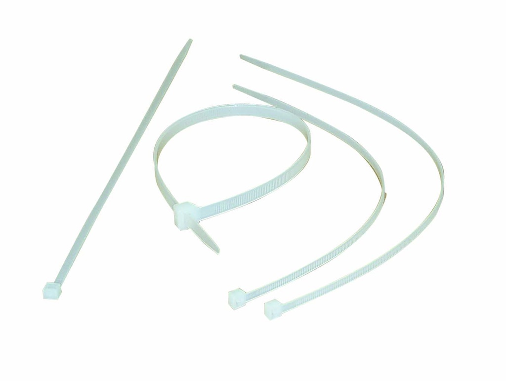 Kabelbinder aus Polyamid | weiß (100 Stk.) | Länge: 380 mm | Breite: 7,8 mm