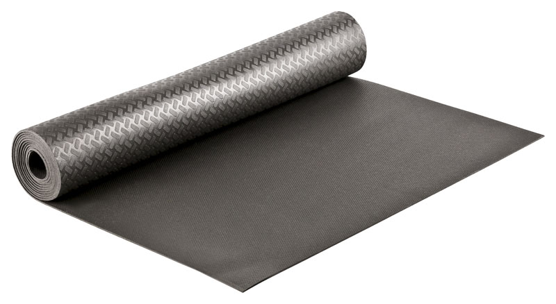 Schubladeneinlage aus Weich-PVC geschäumt, | 1,5-2 mm, 480 mm x 2 lfm, schwarz