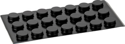 [284062SC-D20] Elastikpuffer - zylindrisch, schwarz | Ø 20mm | Höhe: 6,2mm (21 Stk./Streifen)