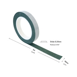[2810504V-B18] Filzstreifen selbstkl. SOFT - 1,0 mm stark (L) 5m | grün | Breite: 18 mm