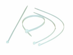 [210V-L205] Kabelbinder aus Polyamid | weiß (100 Stk.) | Länge: 205 mm | Breite: 3,6 mm